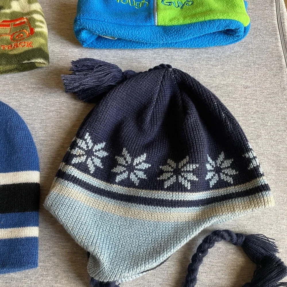 Kids Blue Winter Beanie Hat - Untitled Brand